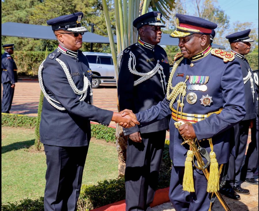IG Douglas Kanja Inspects Passing-Out Parade at Kiganjo