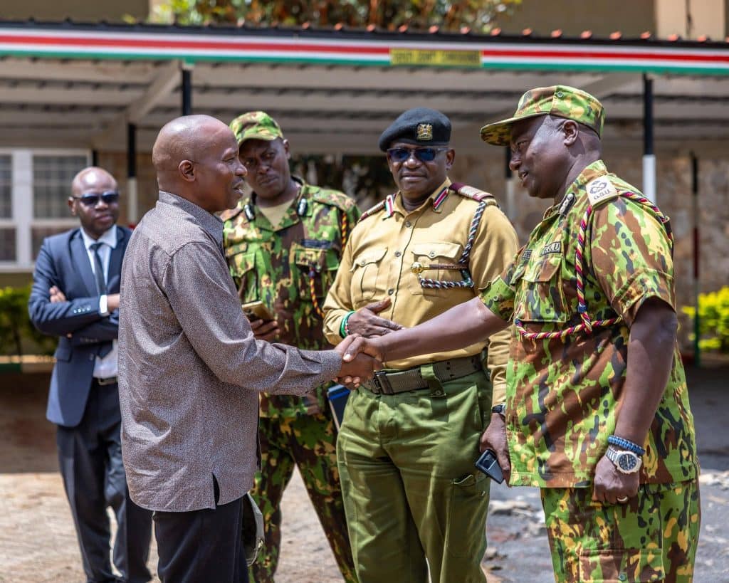 Kenya Police and KDF during security operation targeting bandits in northern Kenya