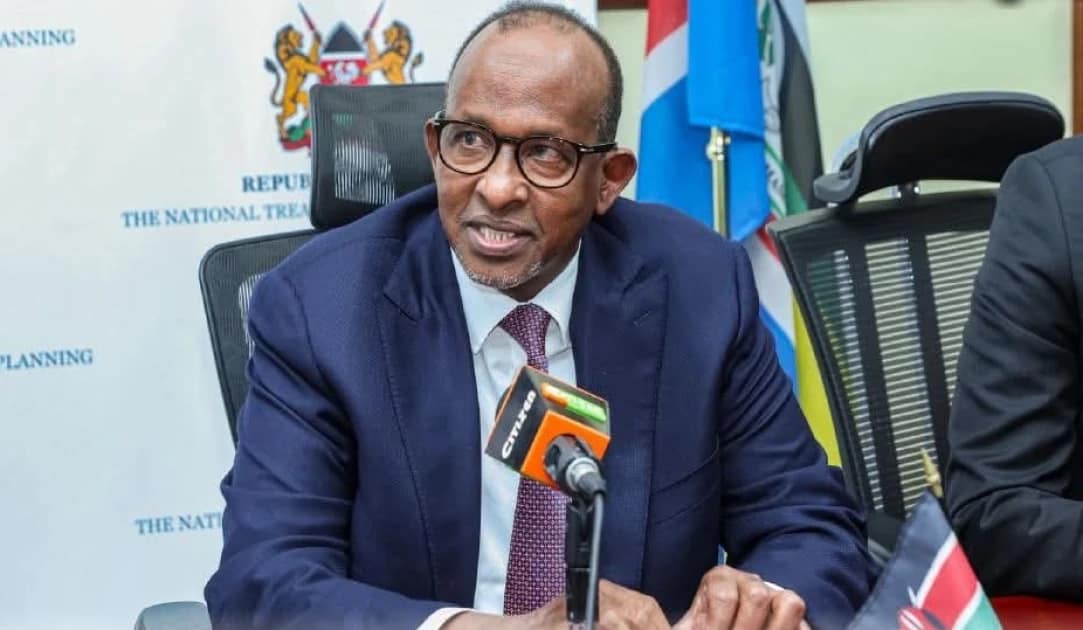 Health Cabinet Secretary Aden Duale addresses a public gathering as NCIC investigates his controversial remarks made in Mandera County.