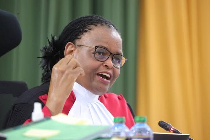 Chief Justice Martha Koome announces the suspension of Kangema Senior Principal Magistrate Martin Kinyua Mutegi following a bribery investigation.