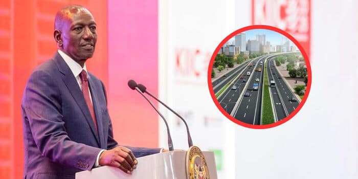 President William Ruto announcing Nairobi-Mombasa Expressway tender