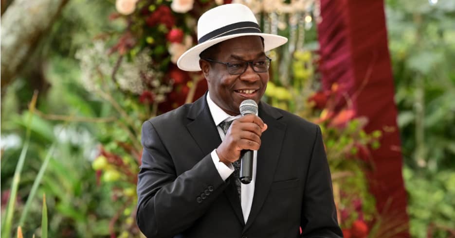 Energy Cabinet Secretary Opiyo Wandayi addresses residents in West Uyoma, Rarieda Constituency, during a public event.