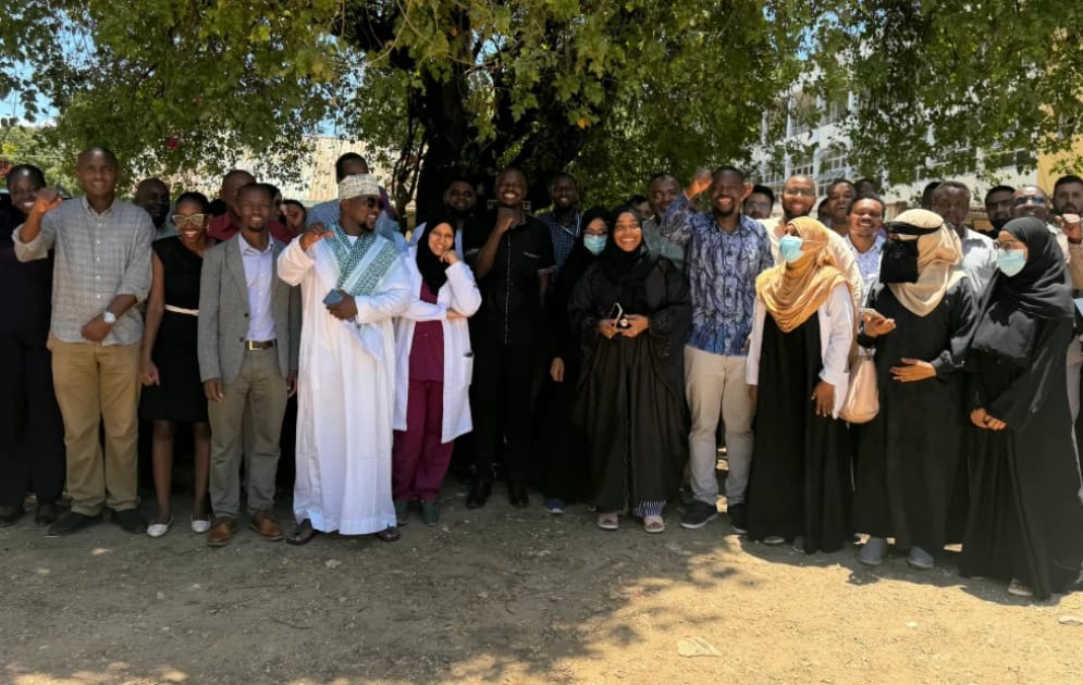 KMPDU Secretary General Dr. Davji Atellah meets doctors in Mombasa ahead of the commencement of their strike on March 3, 2026. PHOTO | COURTESY